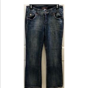 Z Cavaricci Juniors Bootcut Faded Jeans Size 7